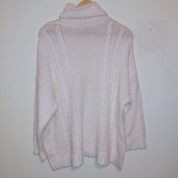 Aerie Wool Blend Cable Knit Turtleneck Sweater-Small-Oversized-Rory Gilmore - Picture 5 of 10